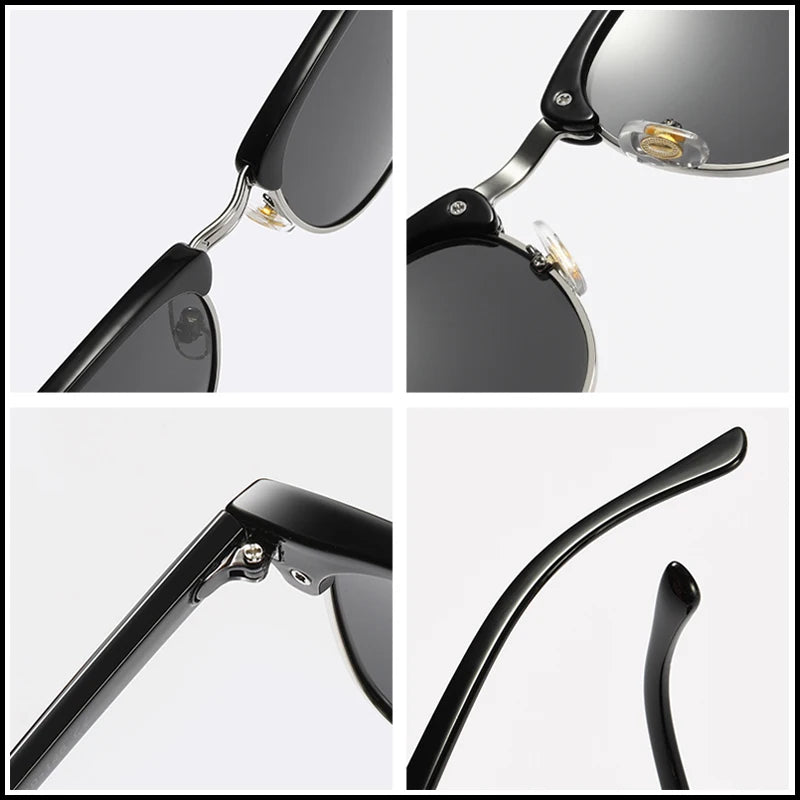 Classic Half Frame Polarized Sunglasses