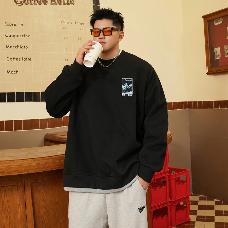 Oversized Sweatshirt Men Pullovers