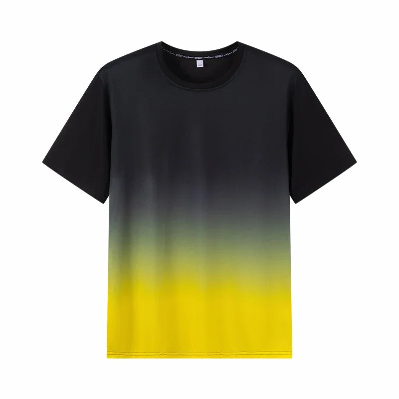 Men's Gradient Plus Size T-shirt 7XL