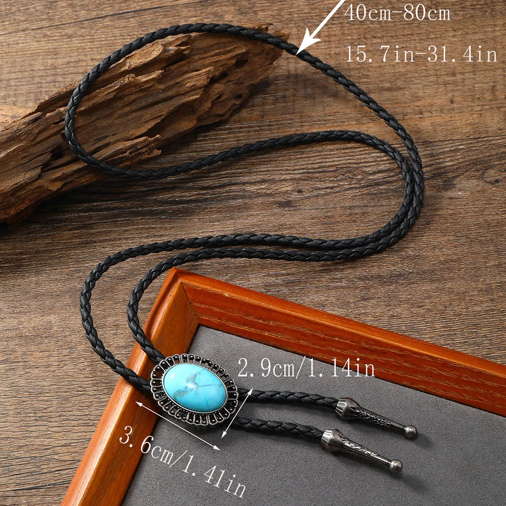 Golden Western Cowboy Bolo Tie