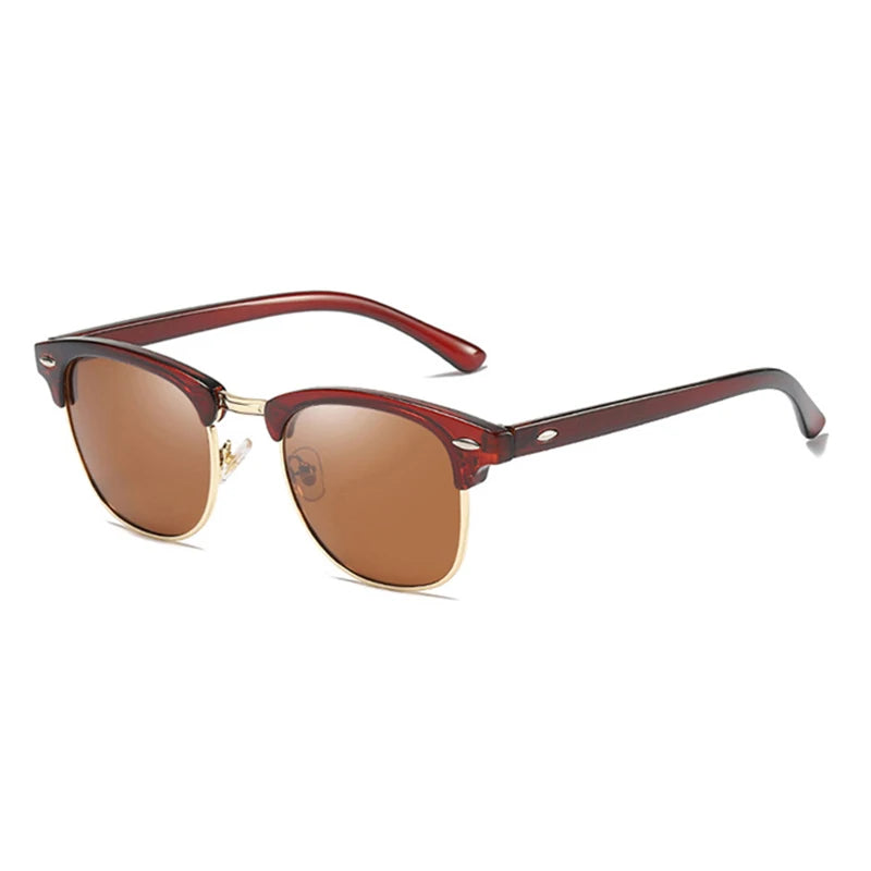 Classic Half Frame Polarized Sunglasses