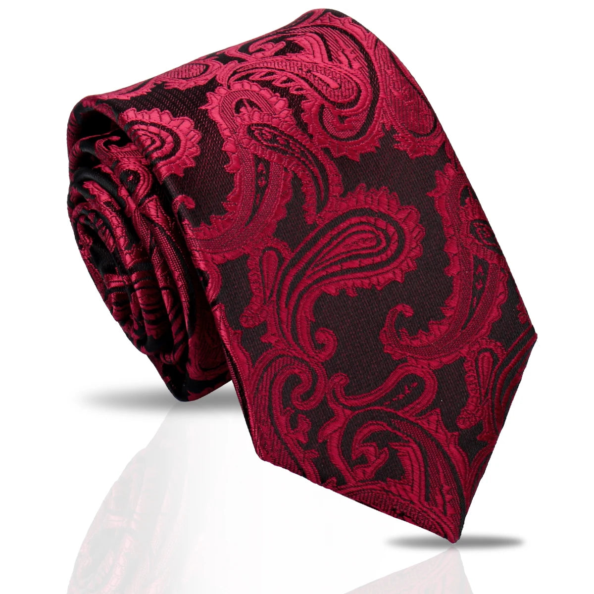 Luxury Men's Paisley & Striped Necktie 7.5cm – New Style Fashion Tie for Weddings & Workplace