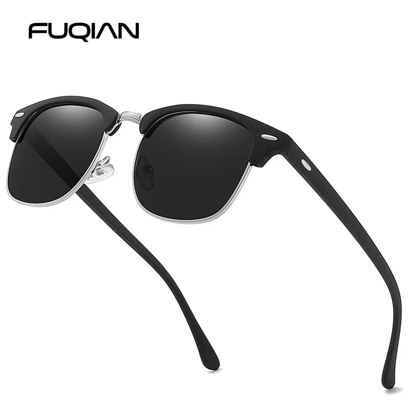 Classic Half Frame Polarized Sunglasses