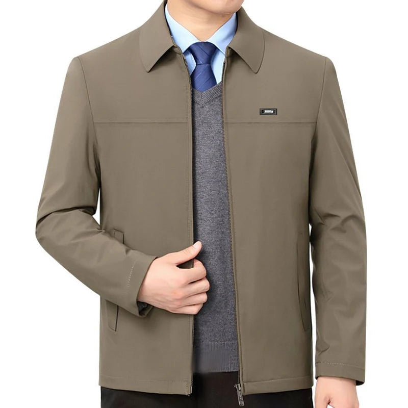 Men's Casual Business Blazer - Luxury Solid Color Jacket