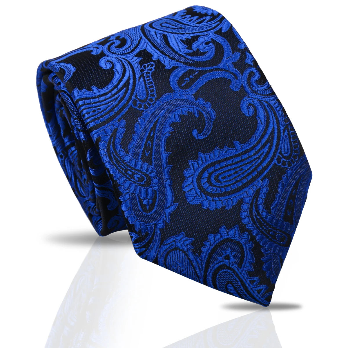 Luxury Men's Paisley & Striped Necktie 7.5cm – New Style Fashion Tie for Weddings & Workplace