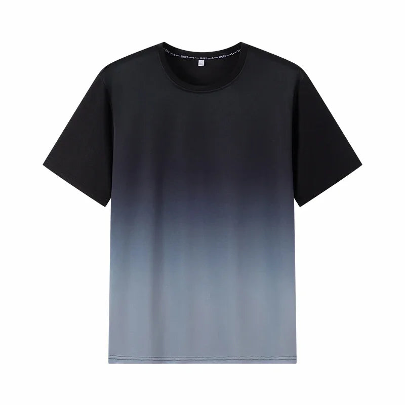 Men's Gradient Plus Size T-shirt 7XL