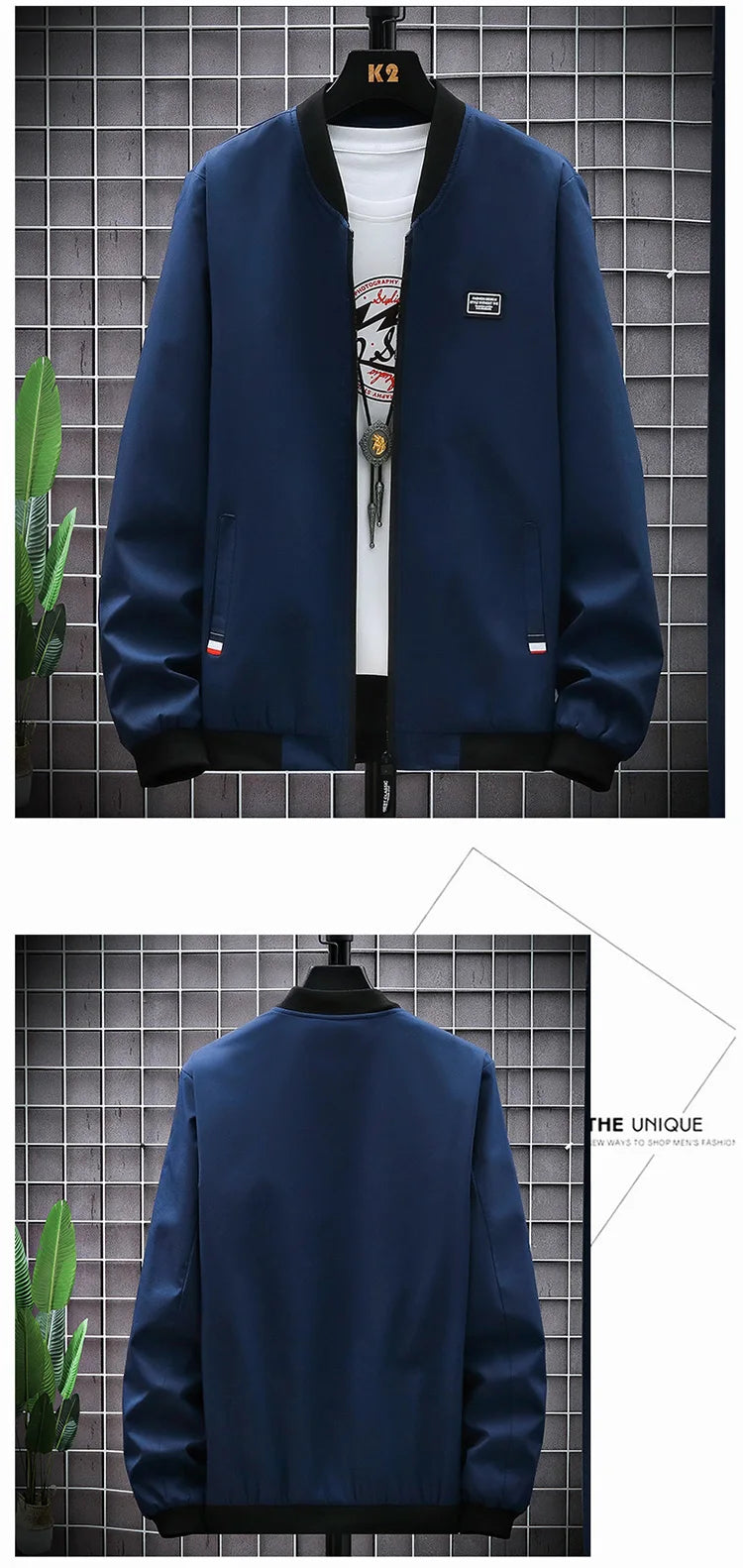 Men's Lightweight Windbreaker Jacket – Spring & Autumn Casual Coat