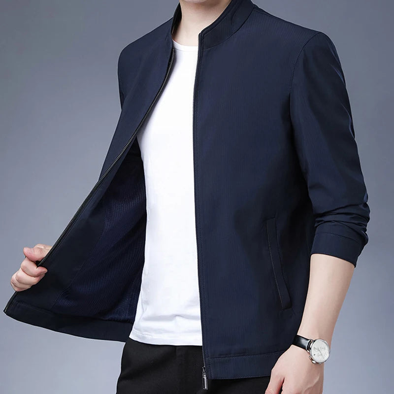 Men's Casual Business Blazer - Luxury Solid Color Jacket