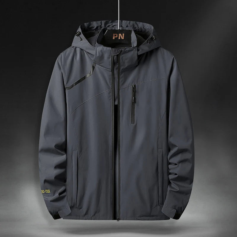 Men's Plus Size Windbreaker Jacket (45-130kg)