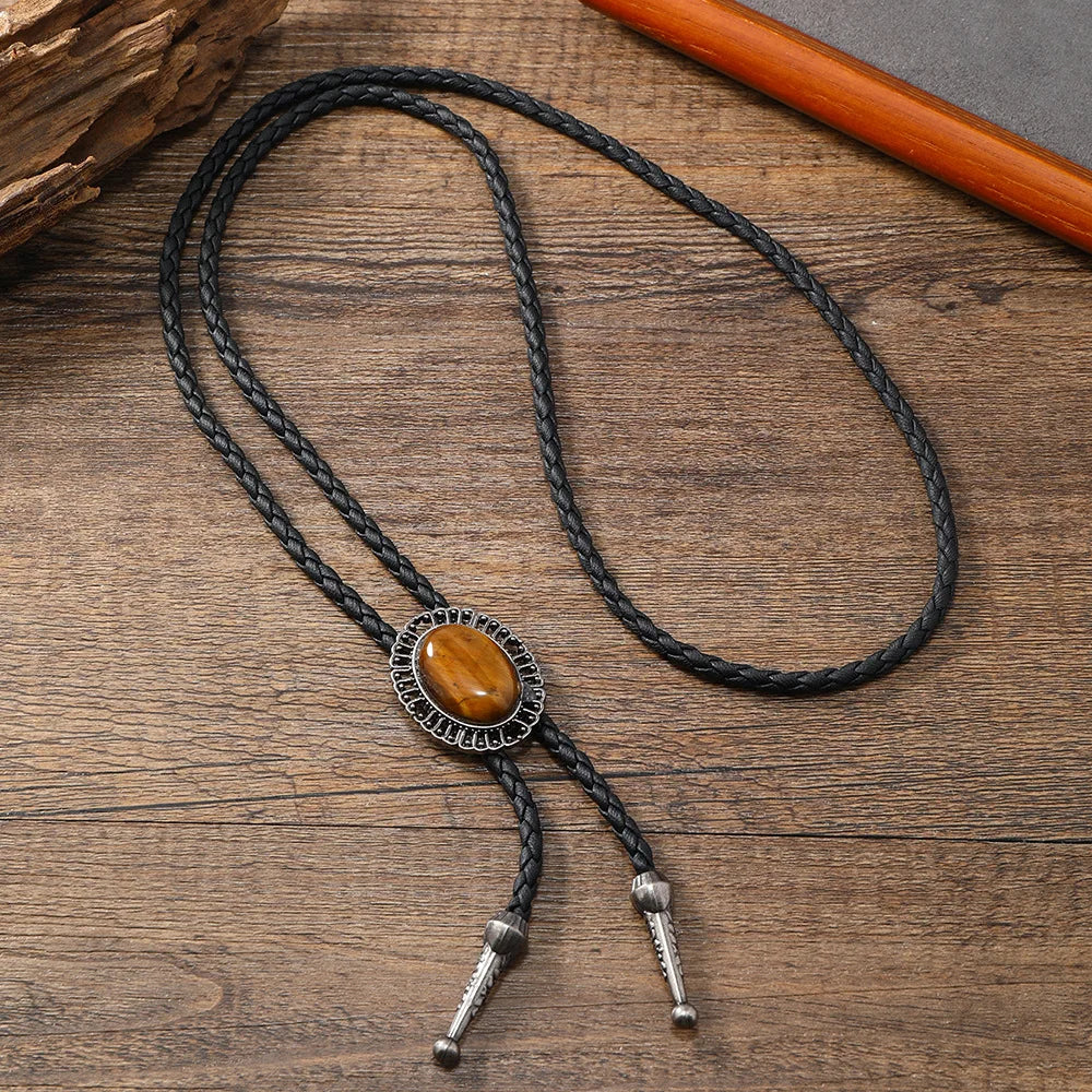 Golden Western Cowboy Bolo Tie