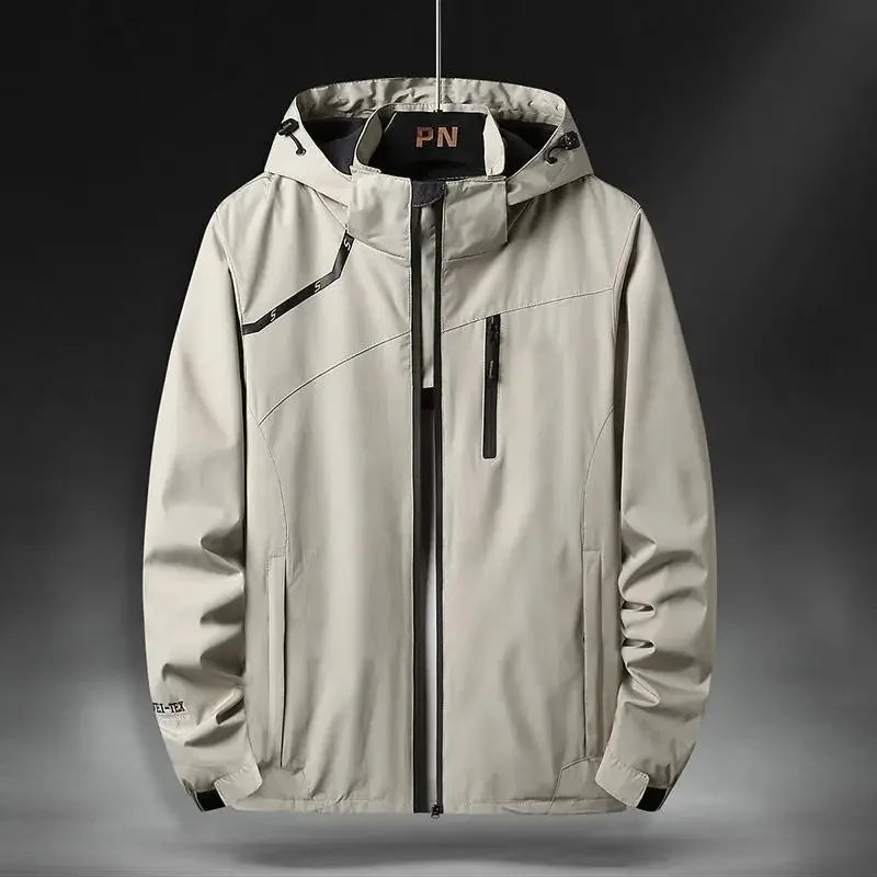 Men's Plus Size Windbreaker Jacket (45-130kg)