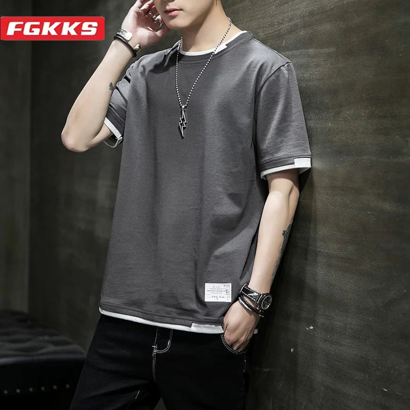 FGKKS 2024 Men's Cotton Casual T-Shirt