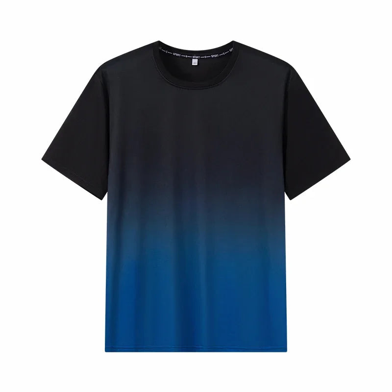 Men's Gradient Plus Size T-shirt 7XL