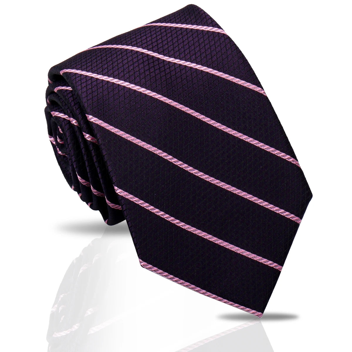 Luxury Men's Paisley & Striped Necktie 7.5cm – New Style Fashion Tie for Weddings & Workplace