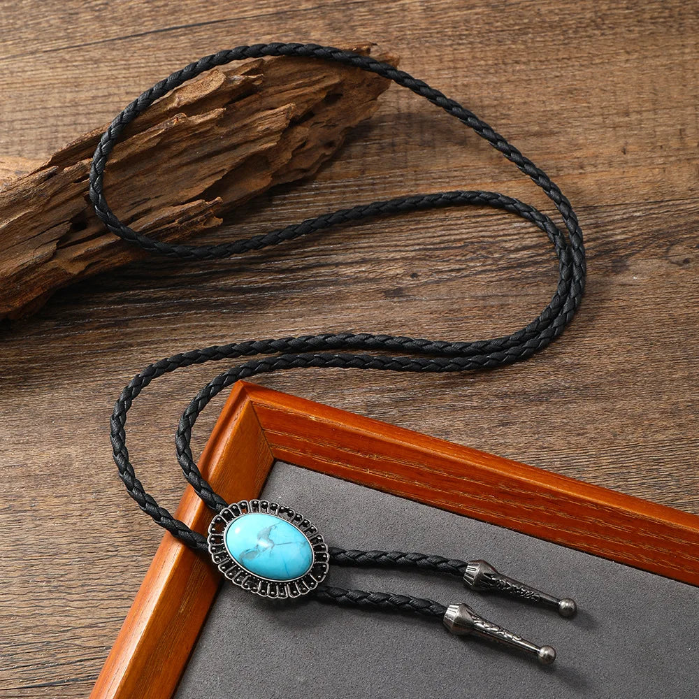 Golden Western Cowboy Bolo Tie