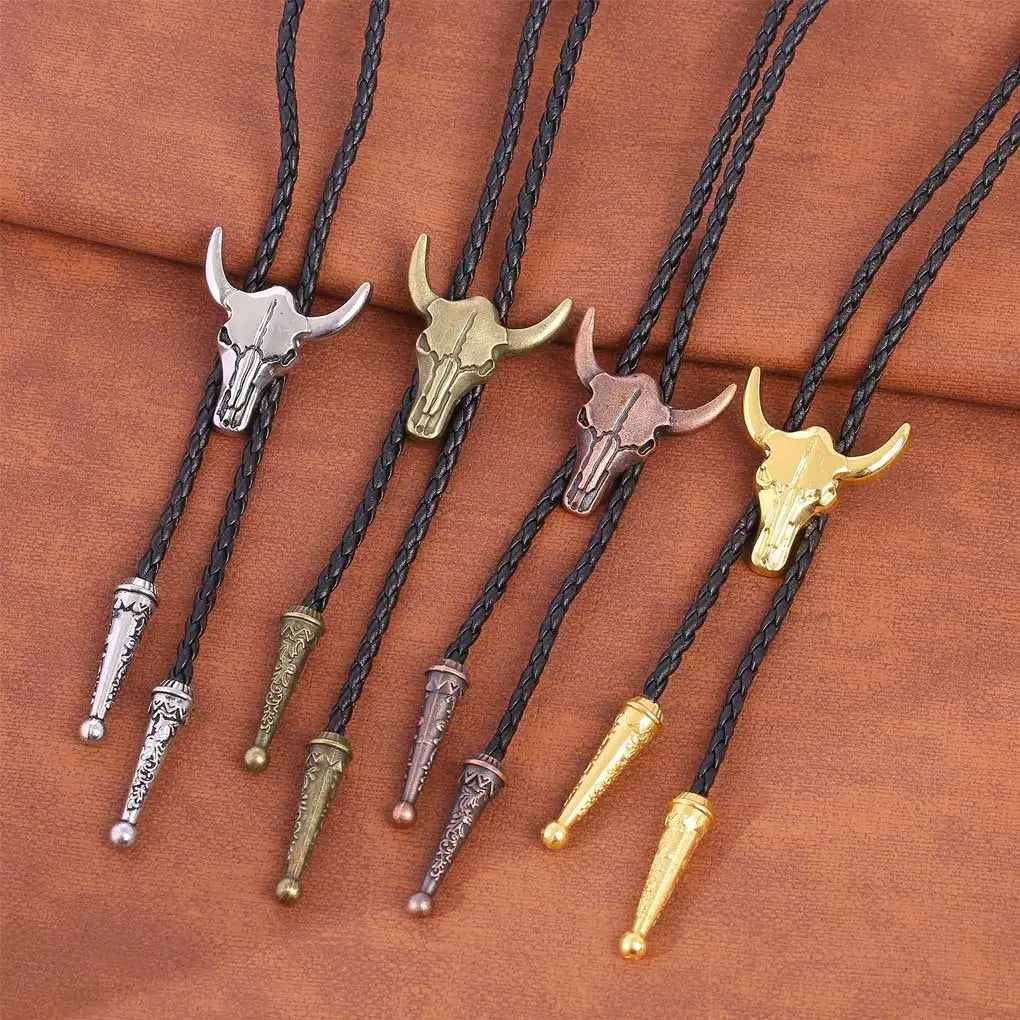 Golden Western Cowboy Bolo Tie