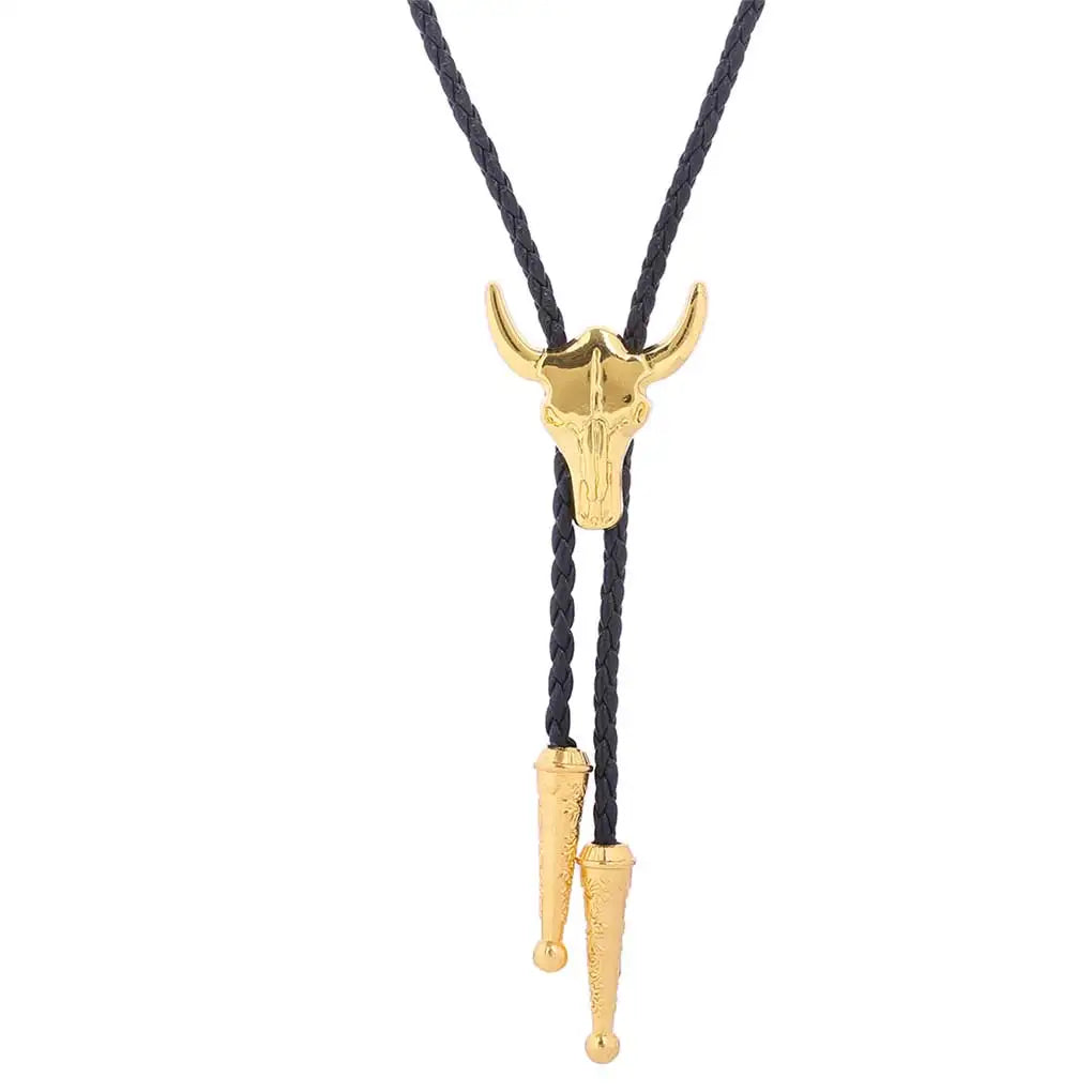 Golden Western Cowboy Bolo Tie