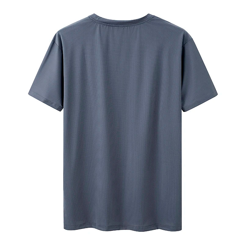 Plus Size 6XL Quick Dry Fitness T-shirt for Men