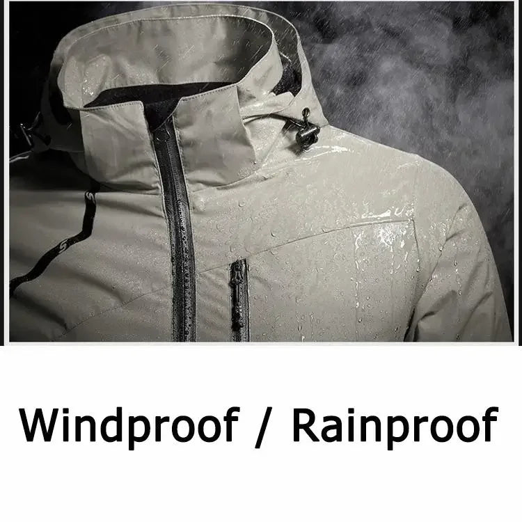 Windbreaker Men Outdoor Jacket Plus Size