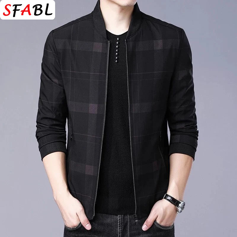 Men's Casual Business Blazer - Luxury Solid Color Jacket