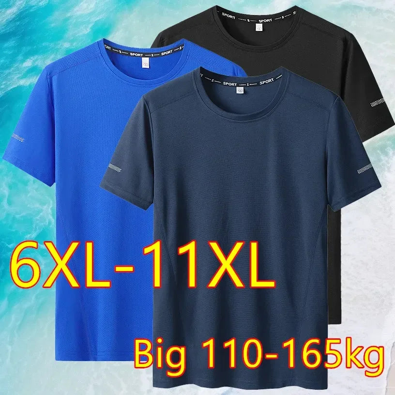 Big Size 9XL Men's Quick-Dry T-Shirt