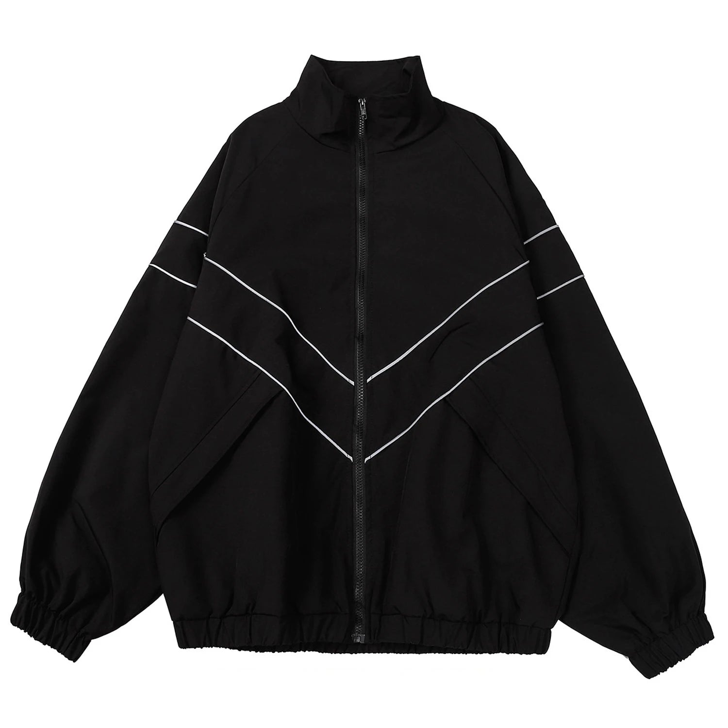 Hip Hop Varsity Jacket - Color Block Patchwork Windbreaker