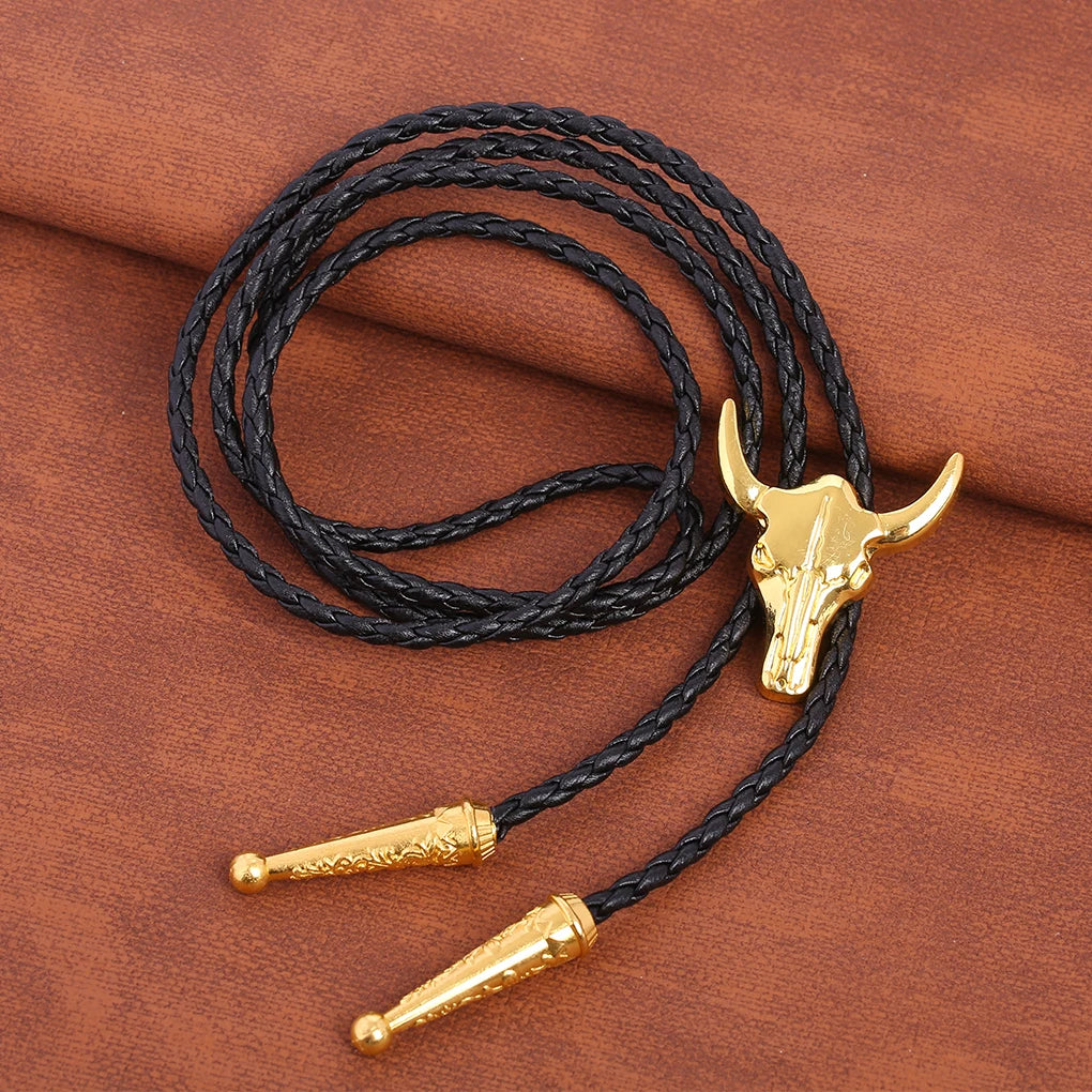 Golden Western Cowboy Bolo Tie