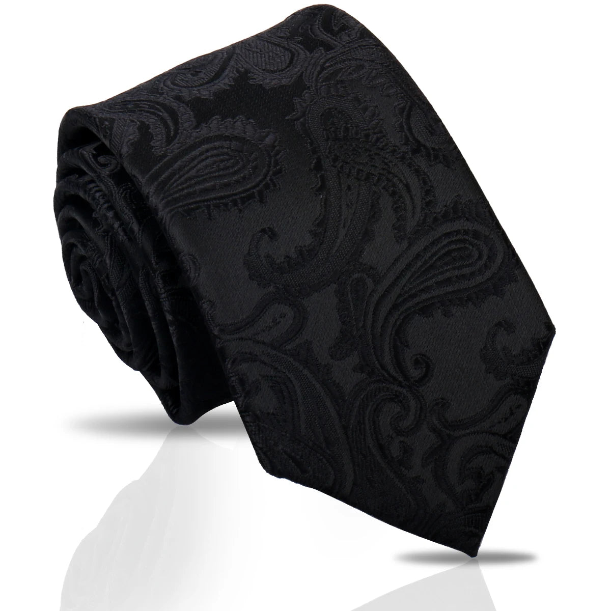 Luxury Men's Paisley & Striped Necktie 7.5cm – New Style Fashion Tie for Weddings & Workplace