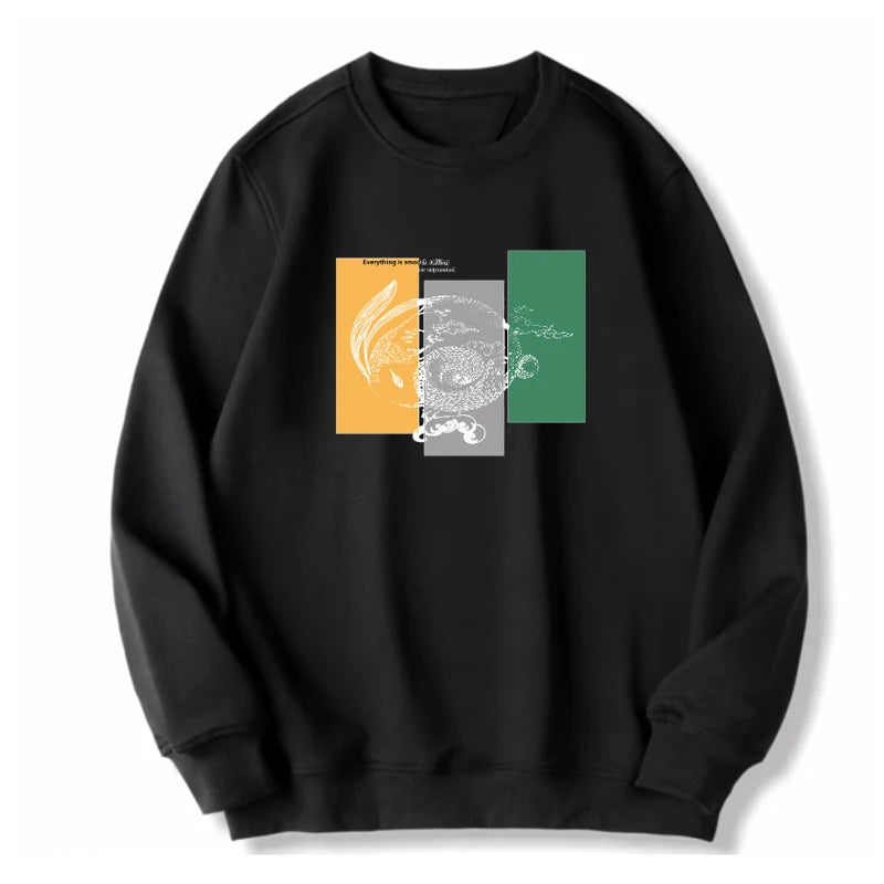 Oversized Sweatshirt Men Pullovers