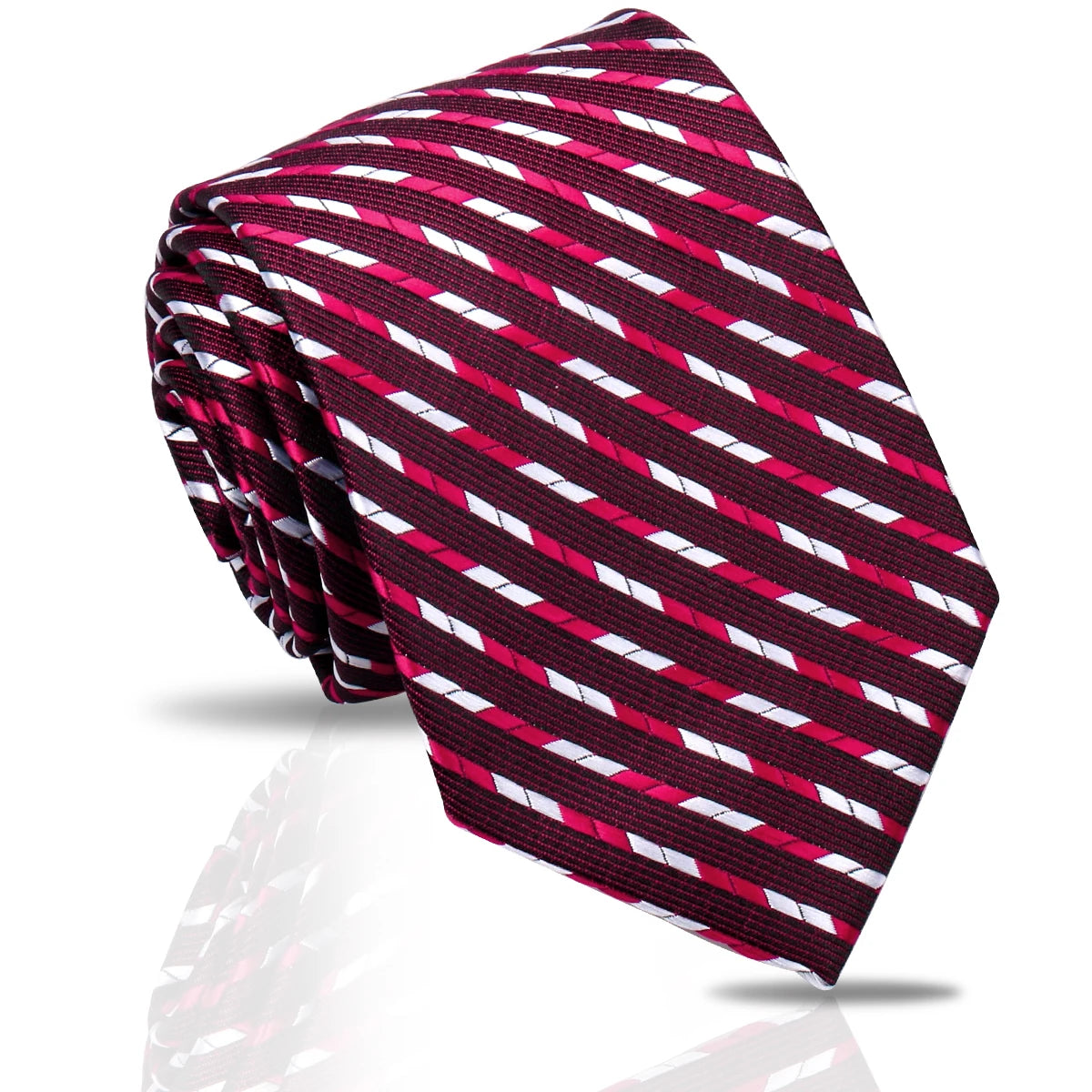 Luxury Men's Paisley & Striped Necktie 7.5cm – New Style Fashion Tie for Weddings & Workplace