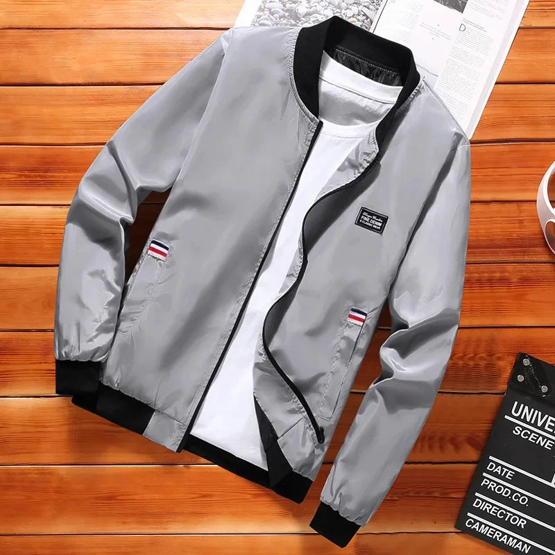 Men's Lightweight Windbreaker Jacket – Spring & Autumn Casual Coat