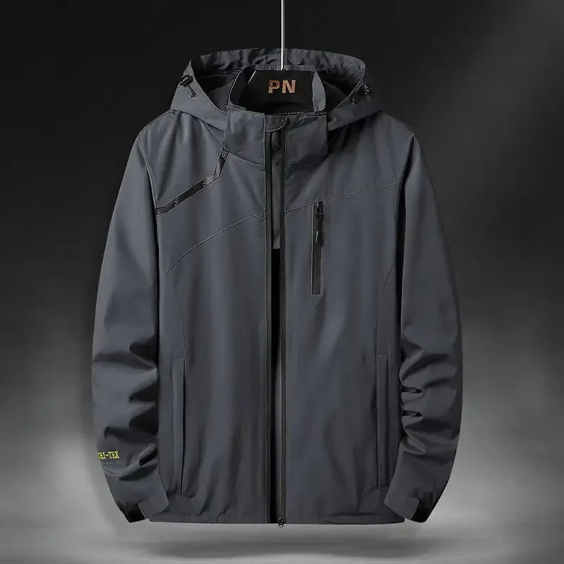 Men's Plus Size Windbreaker Jacket (45-130kg)