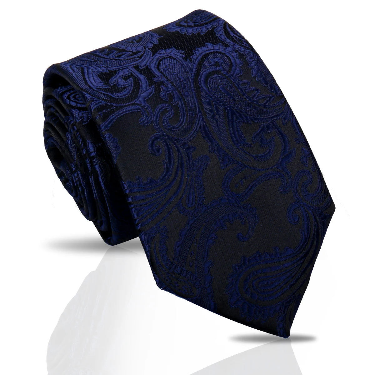 Luxury Men's Paisley & Striped Necktie 7.5cm – New Style Fashion Tie for Weddings & Workplace