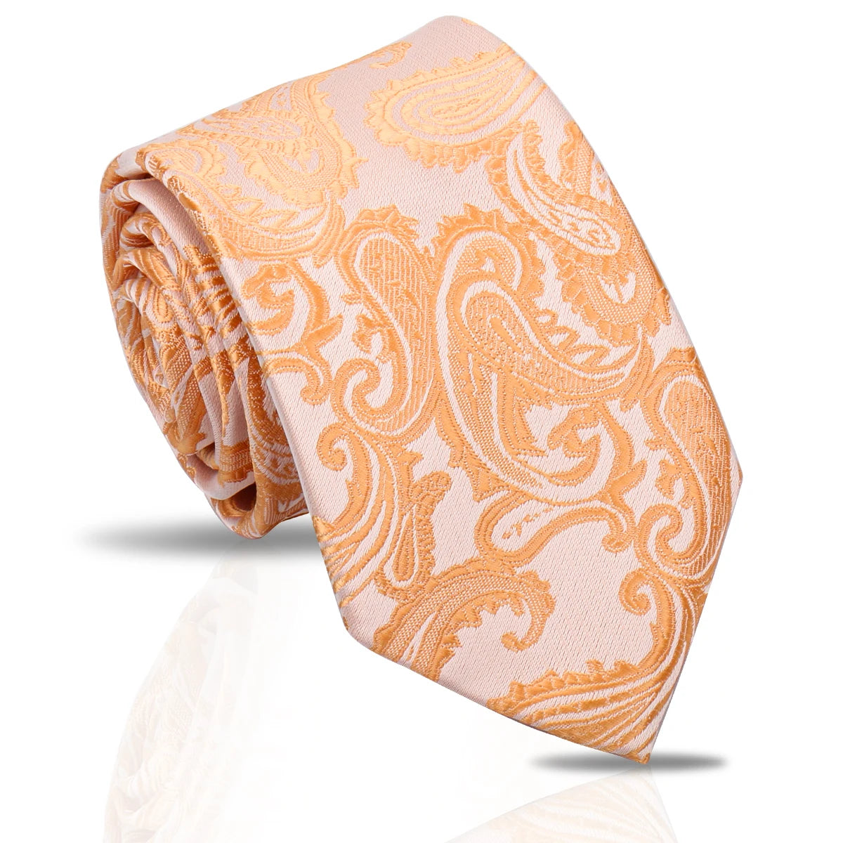 Luxury Men's Paisley & Striped Necktie 7.5cm – New Style Fashion Tie for Weddings & Workplace