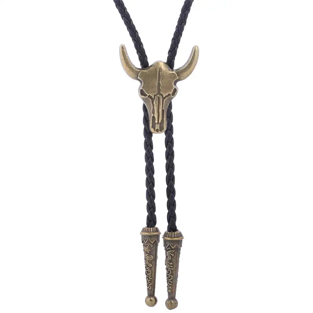 Golden Western Cowboy Bolo Tie